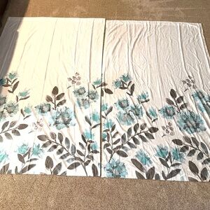 Threshold Cream Floral Set of Curtains